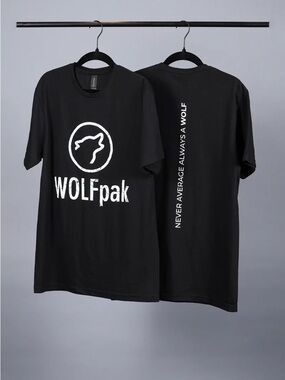Wolfpak t shirt in alpha black size M